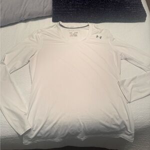 Under Armour White Long Sleeve Athletic Shirt